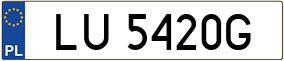 Trailer License Plate